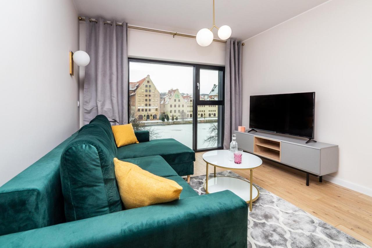 Pobookowane River View Apartments Gdańsk Kültér fotó
