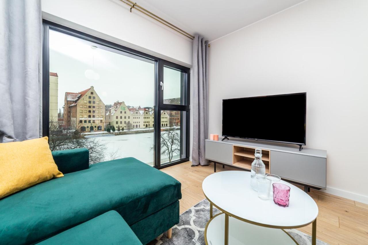 Pobookowane River View Apartments Gdańsk Kültér fotó