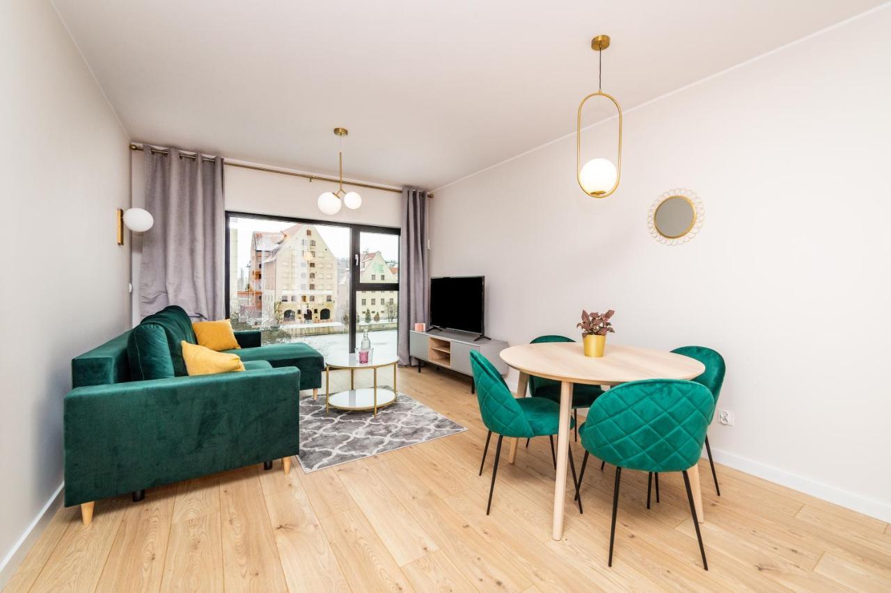 Pobookowane River View Apartments Gdańsk Kültér fotó
