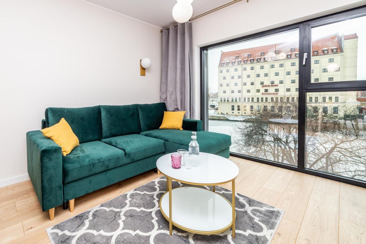 Pobookowane River View Apartments Gdańsk Kültér fotó
