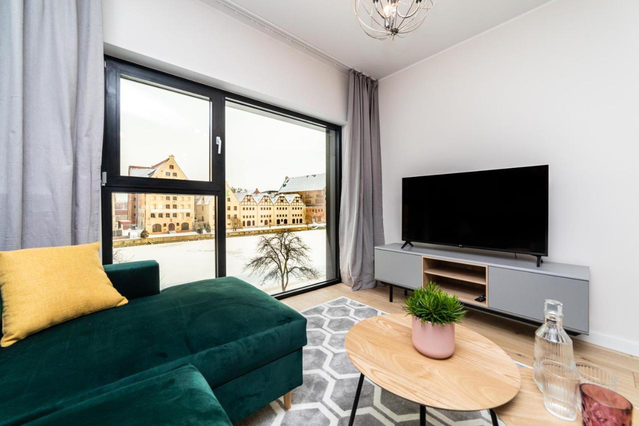 Pobookowane River View Apartments Gdańsk Kültér fotó