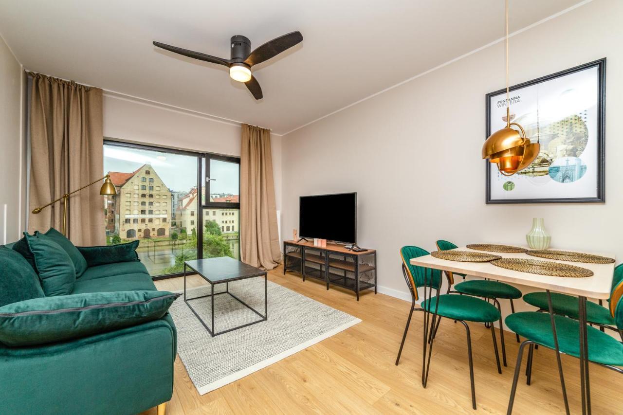 Pobookowane River View Apartments Gdańsk Kültér fotó