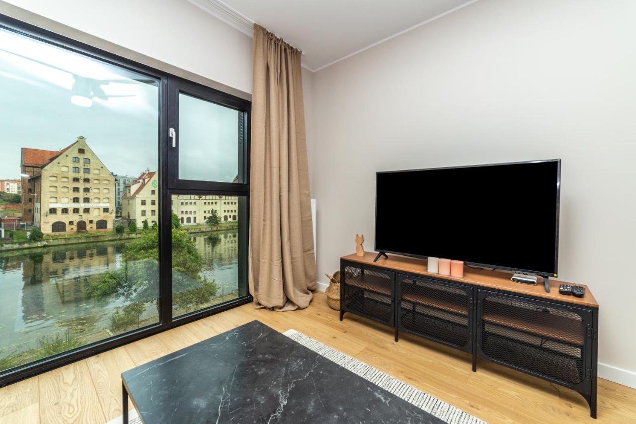 Pobookowane River View Apartments Gdańsk Kültér fotó
